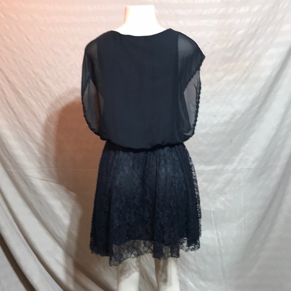 Nico La Little Black Sun Dress Lace Layered Short - Picture 6 of 8